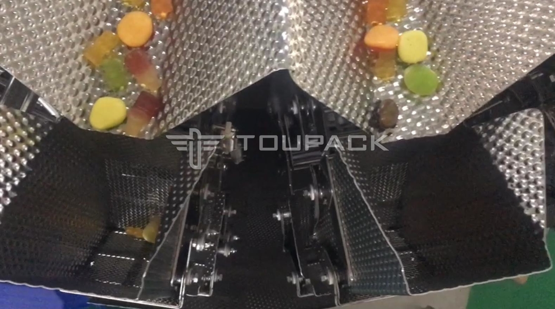 필로우 백을 위한 자동적 계산 충진 패키징 머신은 도이팩 Gummy Bear 캔디를 미리 만들었습니다