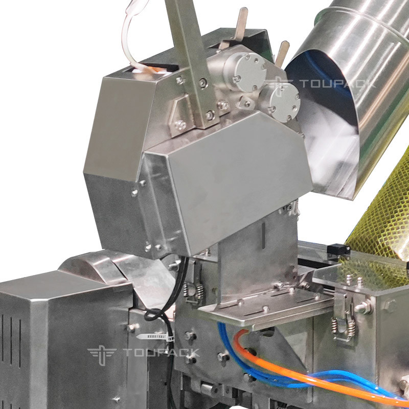 5kg Mesh Bag Packaging Machine 자동 신선한 과일 네트워크 가방 포장 절단 라벨링 기계