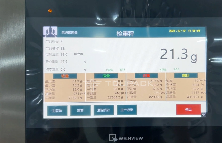 완전 자동 고무 과자 포장 기계 부드러운 젤리 과일 씹는 과자 VFFS 뒷 봉인 포장 기계