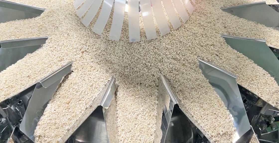 14 버킷 자동 다중 헤드 웨이거 1kg 2kg 5L 곡물 식품 곡물 쌀 봉지 포장 기계
