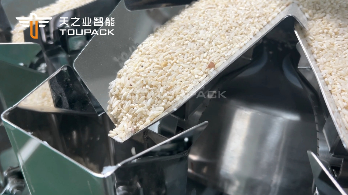 14 버킷 자동 다중 헤드 웨이거 1kg 2kg 5L 곡물 식품 곡물 쌀 봉지 포장 기계