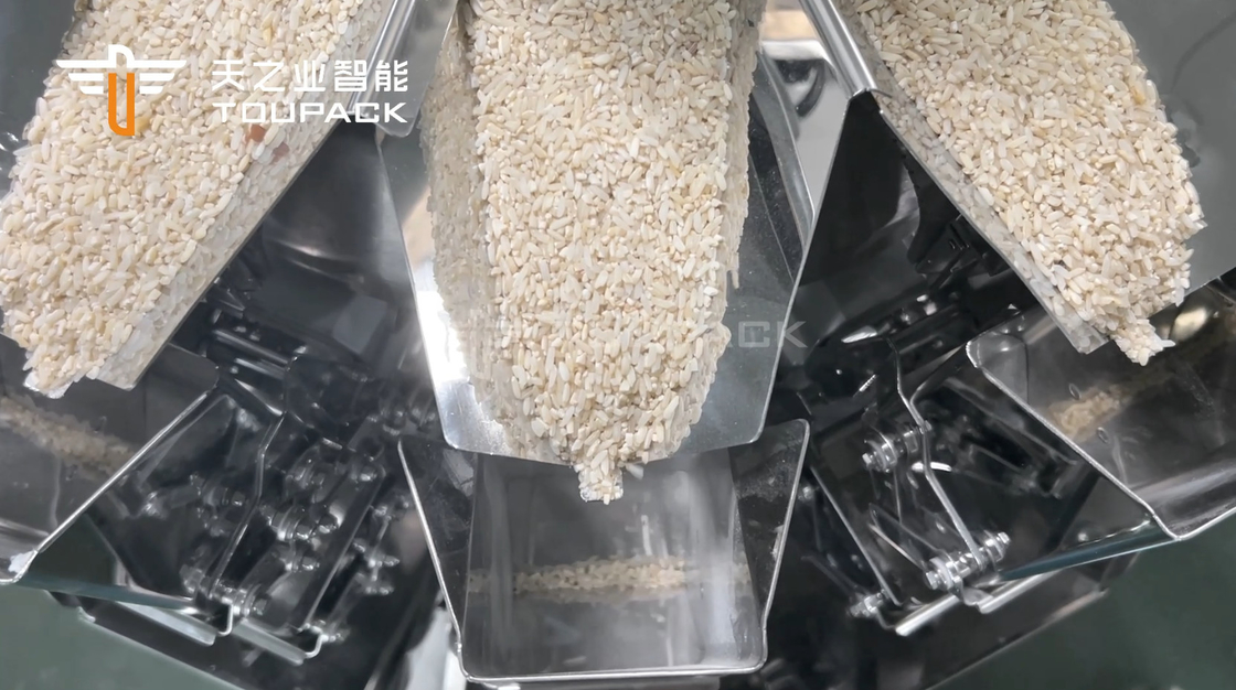 14 버킷 자동 다중 헤드 웨이거 1kg 2kg 5L 곡물 식품 곡물 쌀 봉지 포장 기계
