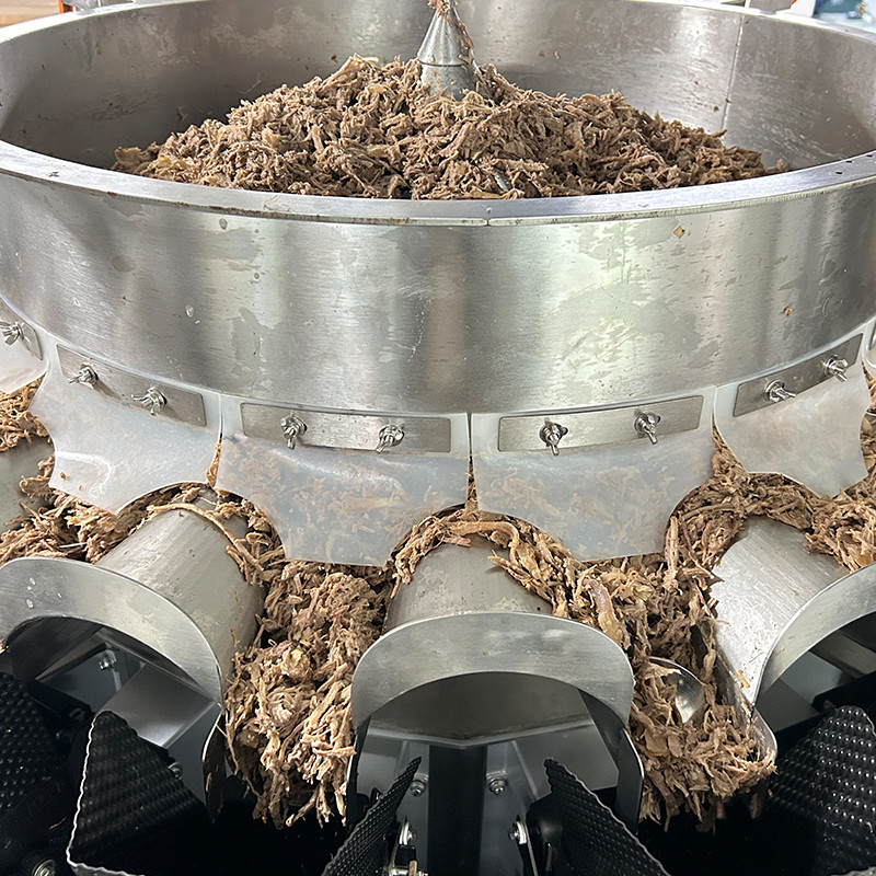 14 헤드 멀티 헤드 웨이저 애완동물 포장기 물고기 강아지 개 고양이 식품 무게 공장 120g 240g 400g 1kg 지플록 포장기