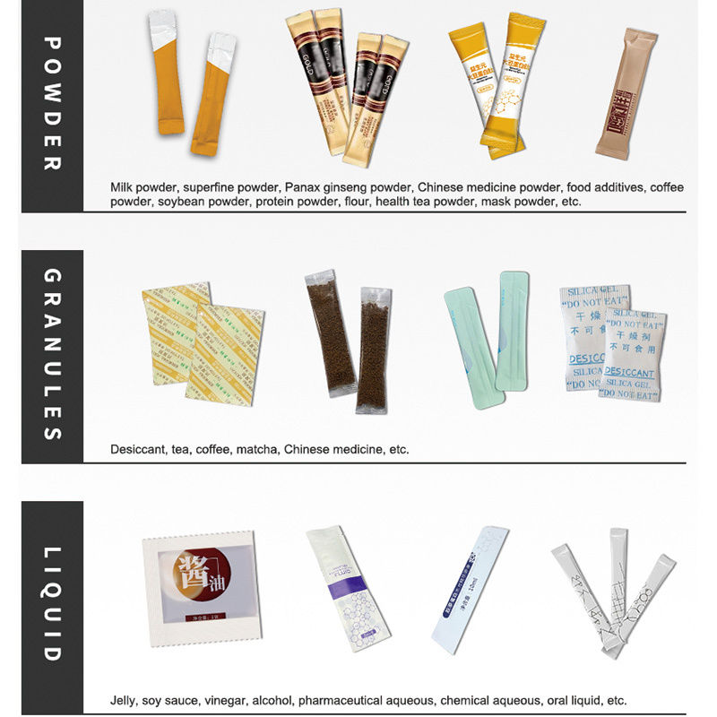 완전 자동 Vffs 케첩 포장 및 충전 기계 다중 트랙 수직 4면 씰 파우치 토마토 소스 포장 기계