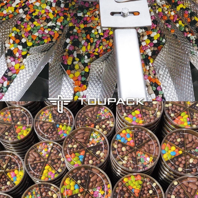 자동 서지 포지 도이팩 무게 포장 곡물 땅콩 캐시류 견과류 멀티 헤드 웨이저 채우기