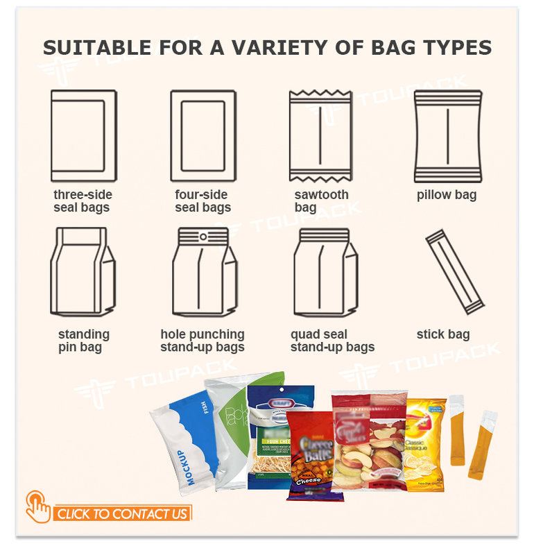 자동 감자 칩 다목 가중 가중 시스템 새우 프랑스 포장 기계 펄핑 식품 덩어리 포장 기계