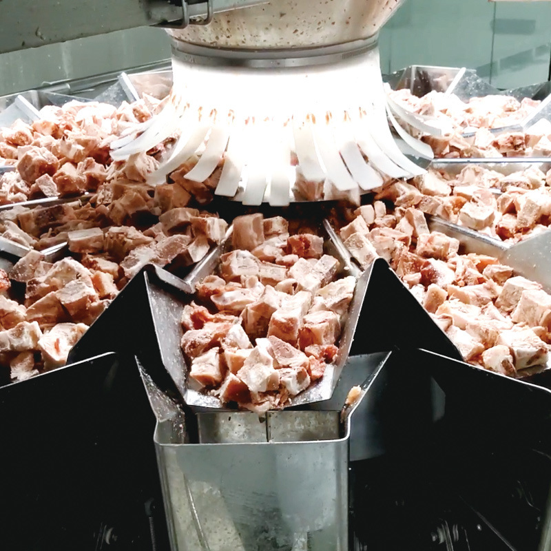 자동 사전 제작 파우치 도이팩 백 포장 기계 냉동 새우 북채 치킨 너겟 포장 기계