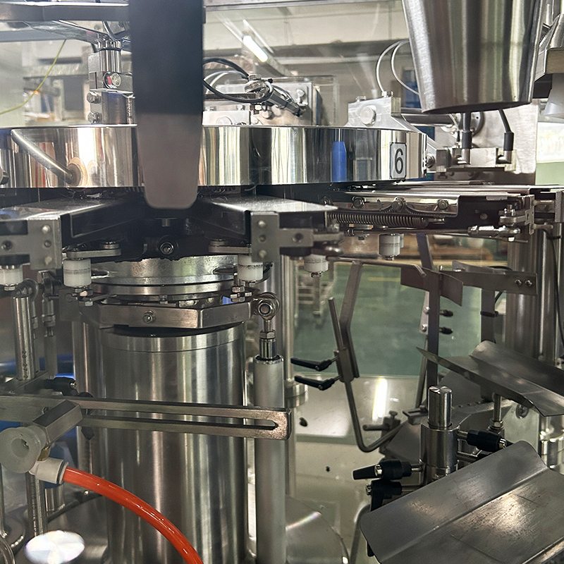 자동 고스란한 재료 나사 다중 헤드 웨이저 포장 기계 냉동 드럼 스틱 닭 덩어리 포장 기계