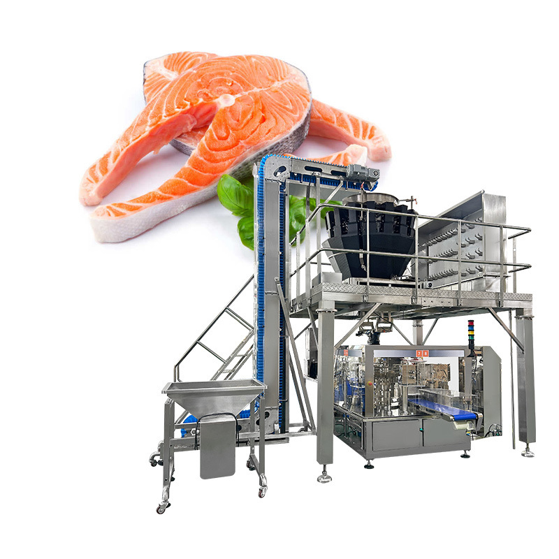 Automatic Multihead Weigher Packing Machine for Food Application with 5-50 Bag/min Speed and Plastic Packaging