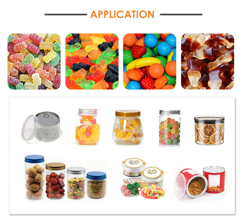 CE 공장 맞춤형 자동 칩 과자 충전 및 밀봉 생산 라인 병/병/캔용 스낵 포장 기계