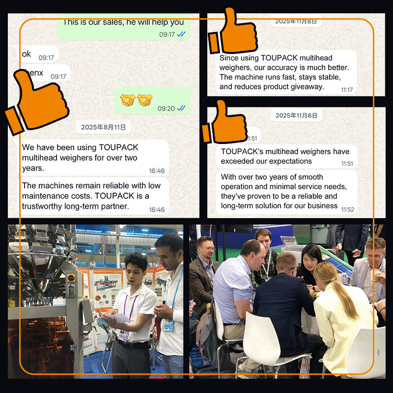 준비 된 음식 포장 기계 나사 가량 트레이 나사 먹여넣기 다중 헤드 가량