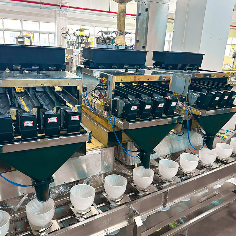 고속 애완동물 사료 포장기 멀티헤드 계량기 (사료 스낵 혼합 포장용)