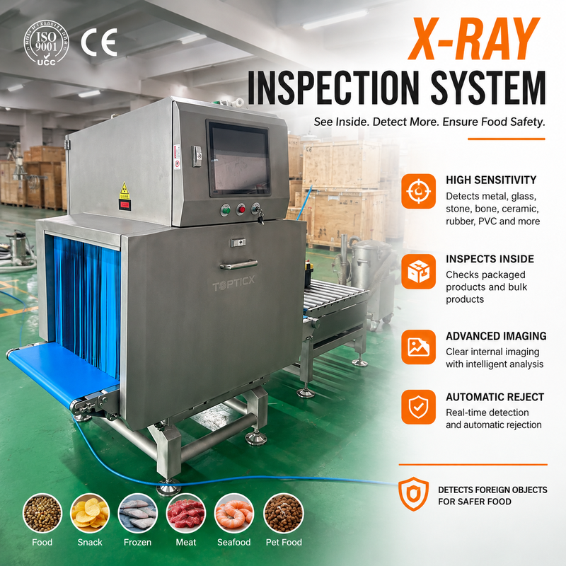 이물질 검출용 식품 X-Ray 검사기 | 투팩 TTX 시리즈