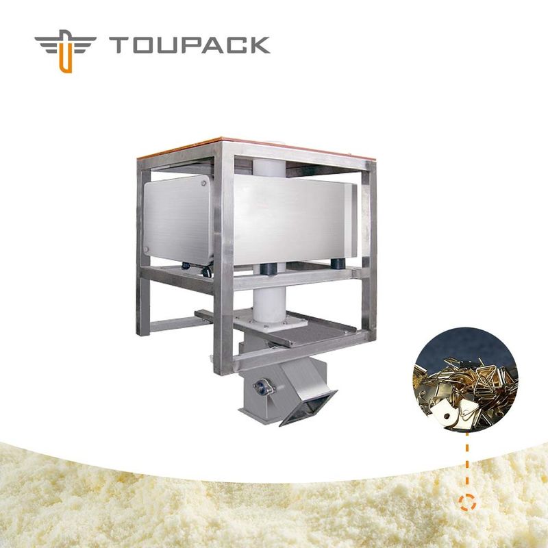 건조한 분말을 위한 중력 자유로운 가을 75mm 관 3 Ton/H 금속 탐지기 기계
