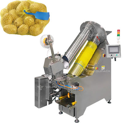 5kg Mesh Bag Packaging Machine 자동 신선한 과일 네트워크 가방 포장 절단 라벨링 기계