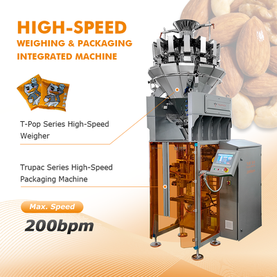 Automatic Vertical Form Fill Seal Machine for 200g-1000g Food Packaging with 150 bags/min and Intelligent Control System